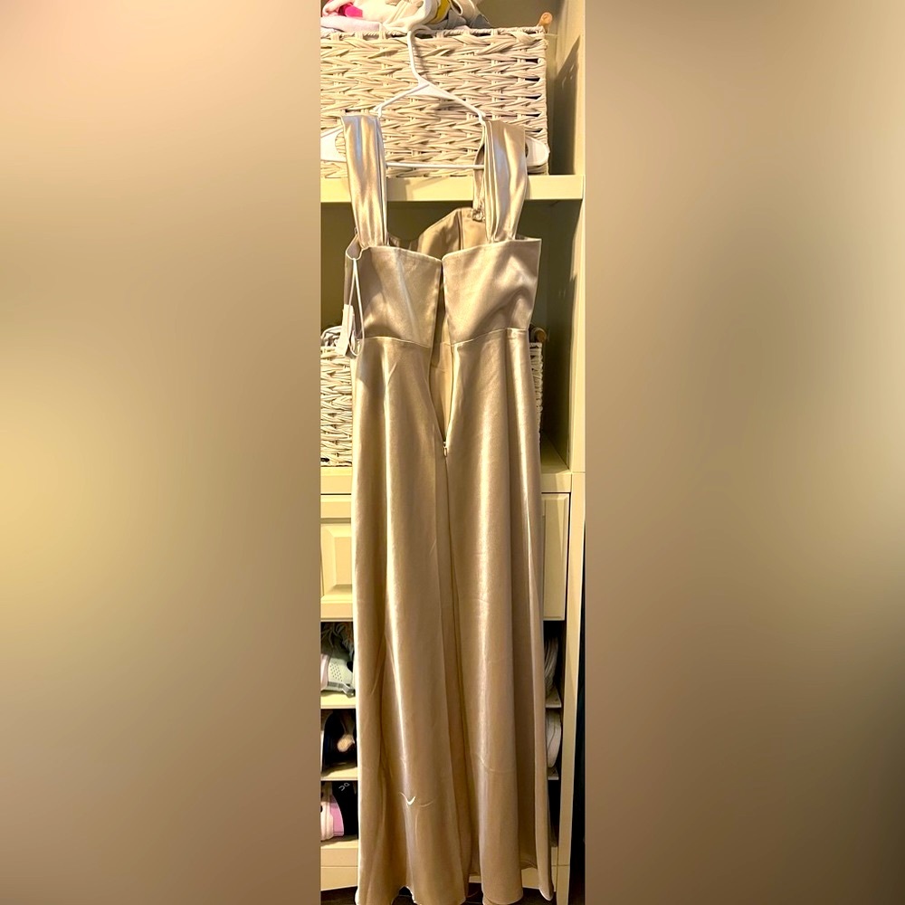 Birdy grey champagne bridesmaid dress